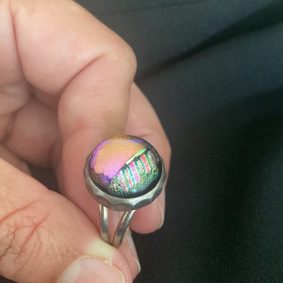 Iridescent Silver Ring NASA - Picture 5 of 11